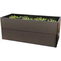 PRIMEYARD 200 x 85 x 77 cm Hochbeet, Stahl, Anthrazit-Metallic - (GFPV00775)
