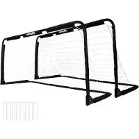 VirtuFit Klappbares Fußballtor Panna 150 x 60 cm 2er Set Schwarz