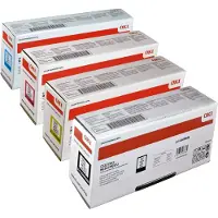 OKI 4 Toner C532 MC573 Serie HC Multipack K C M Y 4-farbig