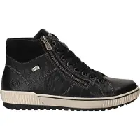 Remonte Schnürboots, Plateau, Schnürstiefelette, Boots in Crash-Optik