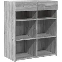 vidaXL Sideboard Grau Sonoma 80x42,5x93 cm Holzwerkstoff