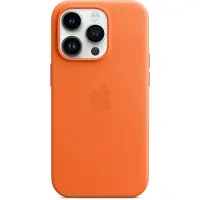 Apple Original iPhone 14 Pro Max Hülle - Echtes Leder - Backcover/Hard Case - Orange
