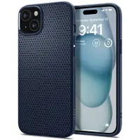 Spigen Apple iPhone 15 Hülle - Silikon - - Backcover/Soft Case - Blau