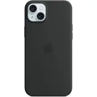 Apple Original iPhone 15 Plus Hülle - Silikon - Backcover/Soft Case - Schwarz