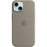 Apple Original iPhone 15 Hülle - Silikon - Backcover/Soft Case - Grau