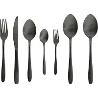 Studio Tavola Besteckset - Schwarz - 42 Teile / 8 Personen