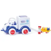 Viking Toys Jumbo-krankenwagen Mit 2 Personen + 1 Trage (130005)