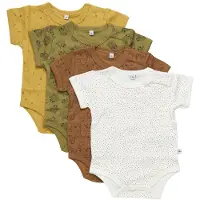 Pippi Baby Ao-printed 4er Pack Kurzarmbody
