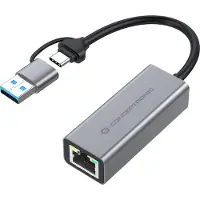 Conceptronic ABBY08G, Kabelgebunden, USB, Ethernet, 1000 Mbit/s, Grau