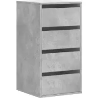 vidaXL Kommode Betongrau 40x41x76 cm Holzwerkstoff