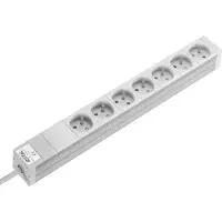 Rittal 7240.510, 2 m, Drinnen, Typ F, Weiß, Aluminium, Polycarbonat, 7 AC-Ausgänge