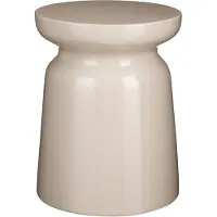 Mica Decorations Stage Beistelltisch - H45 x Ø35 cm - Zement - Beige