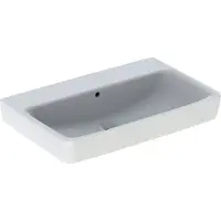 Geberit Waschtisch Renova Plan 75x48cm, o. Hahnloch, mit Überlauf, weiß