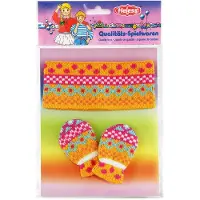 Heless Puppenbekleidung Stirnband mit Fäustlingen orange 35-45 cm