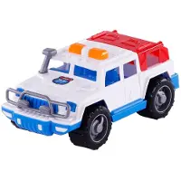 Cavallino Spielzeugauto Jeep Survival mit Zelt und Blitzlichtern, 24,8 x 12,4 x 10,3 cm
