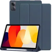 Techsuit - Flex Trifold (with Pencil Holder) - Xiaomi Redmi Pad SE 11 - Dark Blue