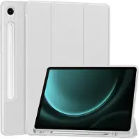 Techsuit - Flex Trifold (with Pencil Holder) - Samsung Galaxy Tab S9 / S9 FE / S10 FE - Gray