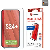 Displex Bildschirmschutzfolie Real Glass Full Cover für das Samsung Galaxy S24 Plus / S25 Plus