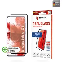 Displex Bildschirmschutzfolie Real Glass Full Cover Fingerprint Sensor für das Samsung Galaxy S21 Plus