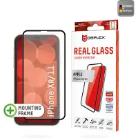 Displex Bildschirmschutzfolie Real Glass Full Cover für das Apple iPhone 11 / Xr
