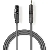 Nedis Audiokabel XLR kompensiert XLR 3-Pin Buchse