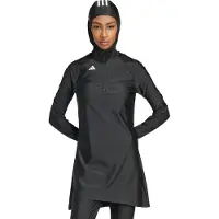 Adidas Damen-Schwimmtunika mit langen Ärmeln 3 Stripes