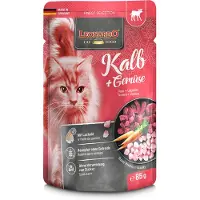 Leonardo Adult Katze Nassfutter - Kalb + Gemüse - 16 x 85 g