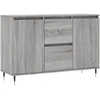 vidaXL Sideboard Grau Sonoma 101,5x35x70 cm Holzwerkstoff