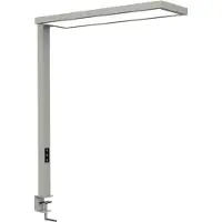 MAUL Tischaufbau Leuchte MAULsenja LED 2.700 - 5.700 K dimmbar Klemmfuß 121 cm silber