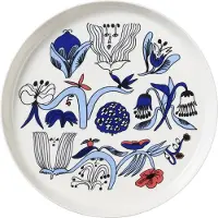 Arabia Speiseteller "Puutarhurit" in Blau - Ø 24 cm - onesize