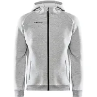 Craft Pullover Core Soul Full Zip Hood Grey Melange Herren-S