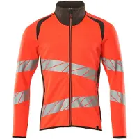 Mascot Herren Sweatshirt mit Reißverschluss ACCELERATE SAFE Hi-vis Rot / Dunkelanthrazit XL - 19184-781-22218-XL - Hi-vis Rot / Dunkelanthrazit