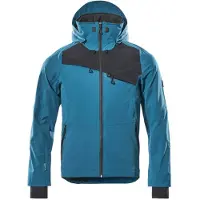 Mascot Hard Shell Jacke Advanced 17001, Farbe:dunkelpetroleum/schwarz, Größe:3XL