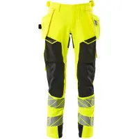 Mascot Warn-Stretchhose mit Hängetaschen 19031-711 Gr. 116 hi-vis gelb/schwarz