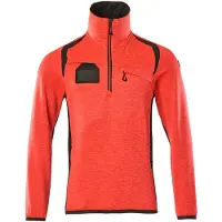 Mascot ACCELERATE SAFE Fleecepullover mit kurzem Reißverschluss 19303-316-22218 Gr. 4XL hi-vis rot/dunkelanthrazit