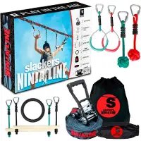 Slackers Balancegerät Slackers USA Ninja Line Starter Set 2021, 11 Meter Hangelparcour, tolles 11-