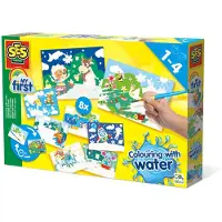 SES Creative Malset - My First - Malen mit Wasser - Versteckte T - - One Size - Farbe