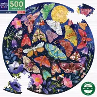 Eeboo Runde Motten (epzfmot-puzzle 500 Stücke