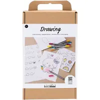 Creativ Company Zeichen-Starter-Set Malset für Kinder mit Zubehör