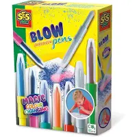 SES Creative 00283 – Magische Blow-Airbrush Stifte für Kinder, Farbwechsel Technologie, Sicher und Unterhaltsam, Guss-/Mal-Set für Kinder, 5 Jahr(e), Karton