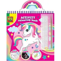 SES Creative Bastelbuch Glitzer Einhorn