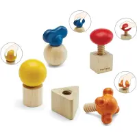 PlanToys Holzspielzeug Nüsse & Schrauben