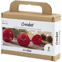 Creativ Company - Christmas Baubles - Crochet (977586)