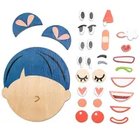Tender Leaf Toys Tender Leaf Holzpuzzle Emotionen - Lernspielzeug Gesichter Kinder