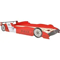 vidaXL Rennwagen-Bett 90x200 cm Rot