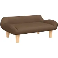 vidaXL Hundebett Braun 70x40x24 cm Stoff