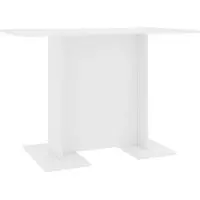 vidaXL Esstisch Weiß 110x60x75 cm Holzwerkstoff