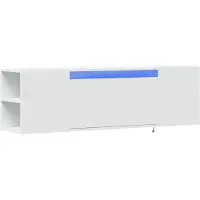 vidaXL TV-Wandschrank mit LED-Beleuchtung Weiß 135x31x39,5 cm