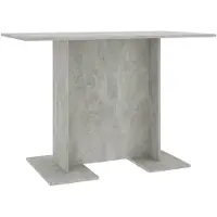 vidaXL Esstisch Betongrau 110x60x75 cm Holzwerkstoff