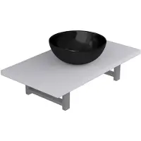 vidaXL 2-tlg. Badmöbel-Set Keramik Weiß